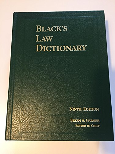 Stock image for Black's Law Dictionary, Standard Ninth Edition for sale by SecondSale
