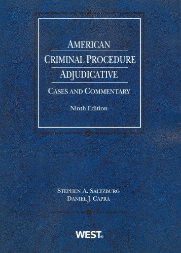 Stock image for American Criminal Procedure: Adjudicative: Cases and Commentary for sale by ThriftBooks-Atlanta