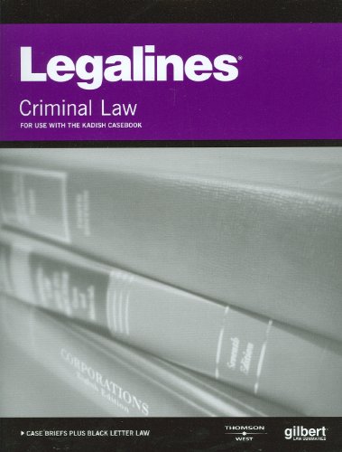 Stock image for Legalines on Criminal Law, 8th, Keyed to Kadish for sale by HPB-Red