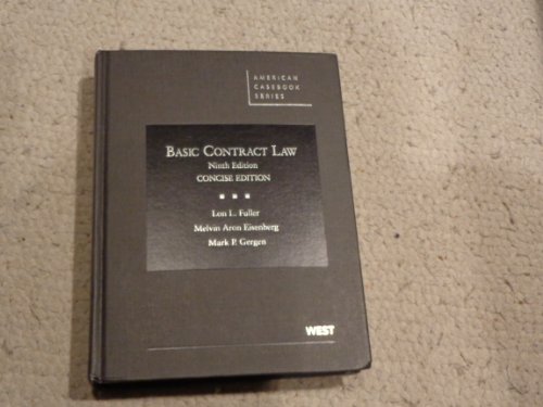 9780314200341: Basic Contract Law, 9th Concise Edition (American Casebook)