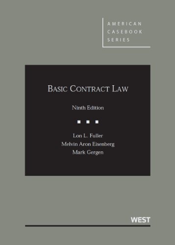 Imagen de archivo de Basic Contract Law, 9th Edition (American Casebook Series) a la venta por Heisenbooks