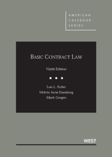 Stock image for Basic Contract Law, 9th Edition (American Casebook Series) for sale by HPB-Red