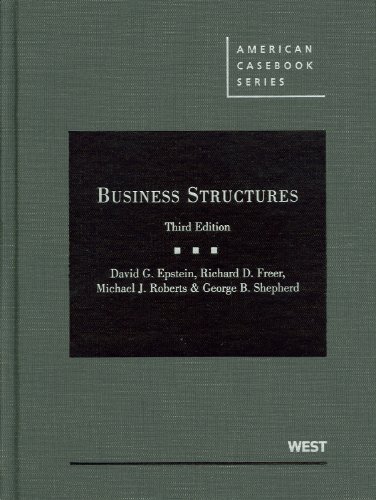 9780314200594: Business Structures (American Casebook Series)
