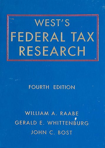 Beispielbild fr West's Federal Tax Research zum Verkauf von Wonder Book