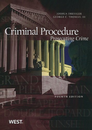 Imagen de archivo de Criminal Procedure: Prosecuting Crime (American Casebook Series) a la venta por SecondSale