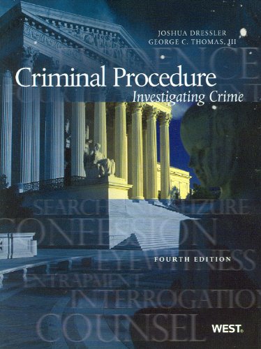 Stock image for Criminal Procedure: Investigating Crime, 4th (American Casebooks) for sale by A Team Books