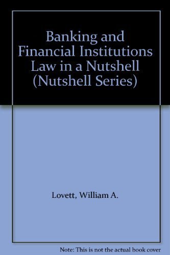 Stock image for Banking and Financial Institutions Law in a Nutshell for sale by Better World Books Ltd