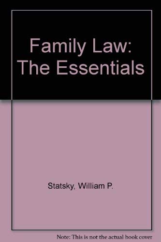 9780314205940: Family Law: The Essentials