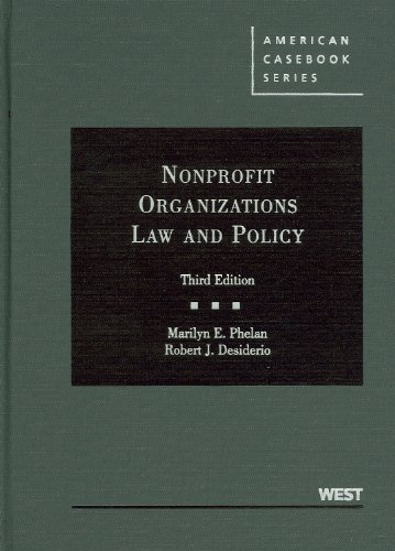 9780314207579: Nonprofit Organizations Law and Policy (American Casebook Series)