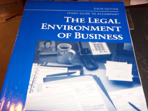 9780314207708: Study Guide for Legal Environment of Business