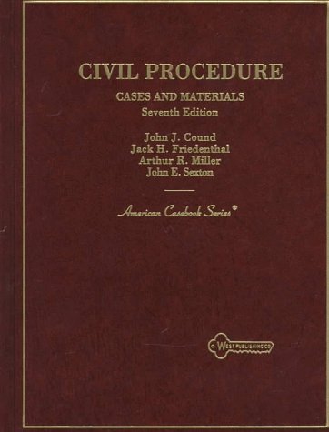 Beispielbild fr Civil Procedure: Cases and Materials (American Casebook Series) zum Verkauf von HPB-Red