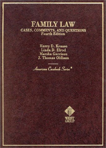 Imagen de archivo de Family Law: Cases, Comments, and Questions (American Casebook Series) a la venta por HPB-Red