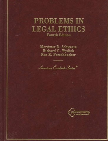 Imagen de archivo de Problems in Legal Ethics (American Casebook Series) a la venta por HPB-Red