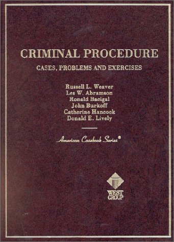 Beispielbild fr Criminal Procedure : Cases and Materials, Problems and Exercises zum Verkauf von Better World Books
