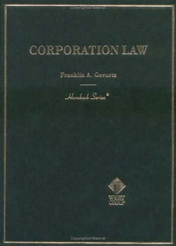 Stock image for Corporation Law (Hornbook Series) for sale by Bulrushed Books