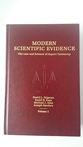 Beispielbild fr Modern Scientific Evidence: The Law and Science of Expert Testimony zum Verkauf von ThriftBooks-Dallas