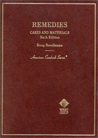 9780314223388: Cases Materials on Remedies (American Casebook Series)