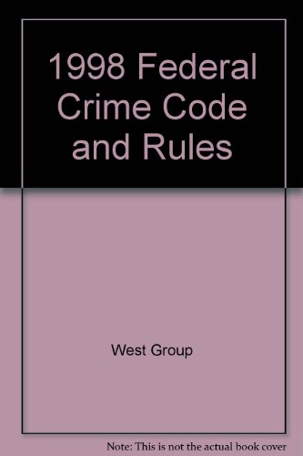 Imagen de archivo de Federal Crime Code and Rules a la venta por Irish Booksellers