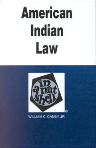 Beispielbild fr American Indian Law in a Nutshell zum Verkauf von Better World Books