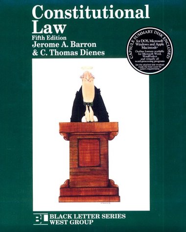 Beispielbild fr Constitutional Law Black Letter with Disk (Black Letter Series) zum Verkauf von POQUETTE'S BOOKS