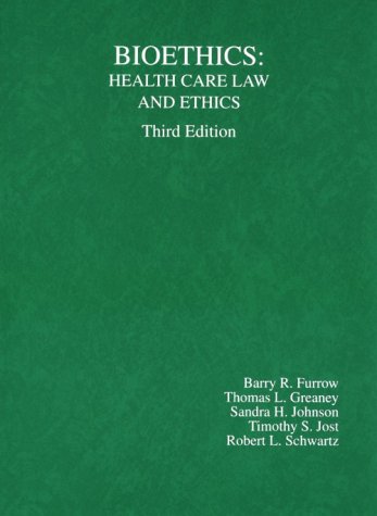 Beispielbild fr Bioethics: health care law and ethics [American Casebook Series]. zum Verkauf von Kloof Booksellers & Scientia Verlag