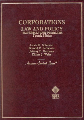 Stock image for Materials and Problems on Corporations : Law and Policy for sale by Better World Books