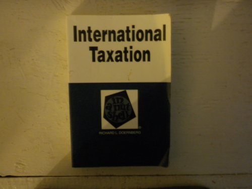 Imagen de archivo de International Taxation : In a Nutshell (Nutshell Series) (4th Ed) a la venta por Wonder Book