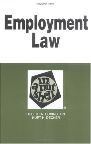 Stock image for Employee Law in a Nutshell for sale by Better World Books: West