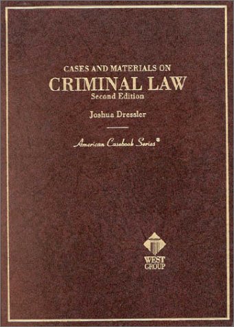 Stock image for Cases and Materials on Criminal Law for sale by Better World Books