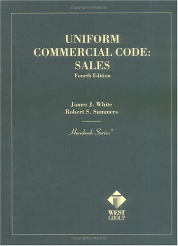 Imagen de archivo de White and Summers' Hornbook on the Uniform Commercial Code: Sales, 4th Edition (Hornbook Series) a la venta por ThriftBooks-Atlanta