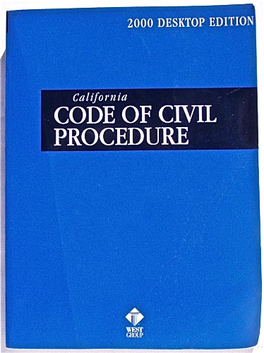 Imagen de archivo de Code of Civil Procedure a la venta por Hawking Books