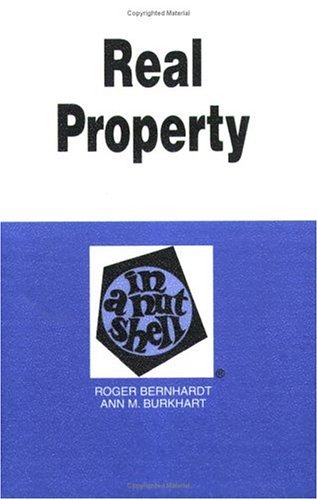 Beispielbild fr Real Property in a Nutshell (Nutshell Series) zum Verkauf von Decluttr