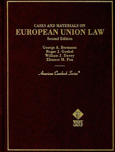 Imagen de archivo de Cases and Materials on European Union Law (American Casebook Series) a la venta por Phatpocket Limited