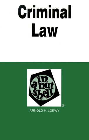 9780314238603: Criminal Law in A Nutshell (Nutshell Series)