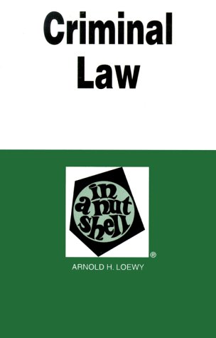 Stock image for Criminal Law in a Nutshell for sale by Better World Books: West