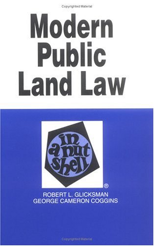 Imagen de archivo de Modern Public Land Law in a Nutshell a la venta por SecondSale