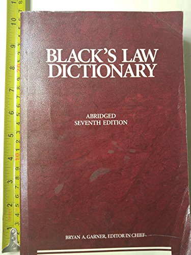 9780314240774: Black's Law Dictionary