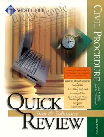 Imagen de archivo de Quick Review on Civil Procedure a la venta por ThriftBooks-Dallas