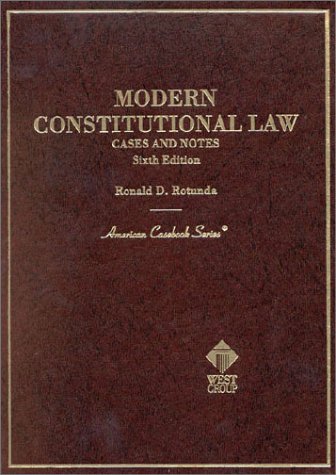 Stock image for Modern Constitutional Law : Cases and Notes for sale by Better World Books