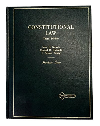 Stock image for Constitutional Law (Hornbook series) for sale by HPB-Red