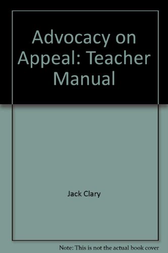 Beispielbild fr Advocacy on Appeal: Teacher Manual (American Casebooks) zum Verkauf von HPB-Red