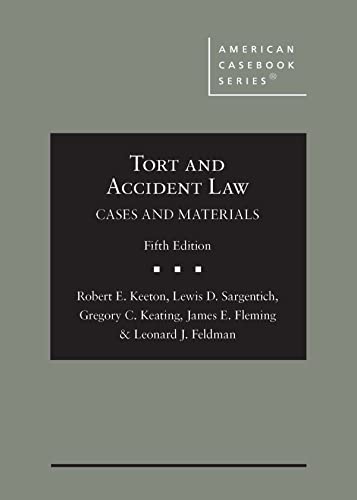 Beispielbild fr Tort and Accident Law: Cases and Materials (American Casebook Series) zum Verkauf von BooksRun
