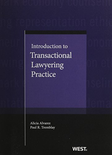 Stock image for Introduction to Transactional Lawyering Practice (Coursebook) for sale by HPB-Red