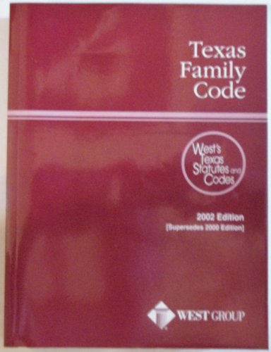 Stock image for Texas Family Code 2002 for sale by HPB-Red