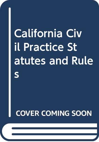 Imagen de archivo de California Civil Practice Statutes and Rules. 2002 Desktop Edition. a la venta por Bingo Used Books