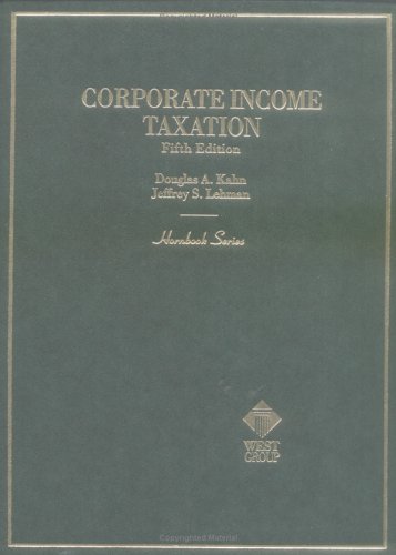 Imagen de archivo de Corporate Income Taxation, 5th Edition (Hornbook Series) a la venta por HPB-Red