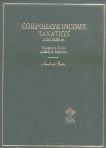 Stock image for Corporate Income Taxation, 5th Edition (Hornbook Series) for sale by HPB-Red