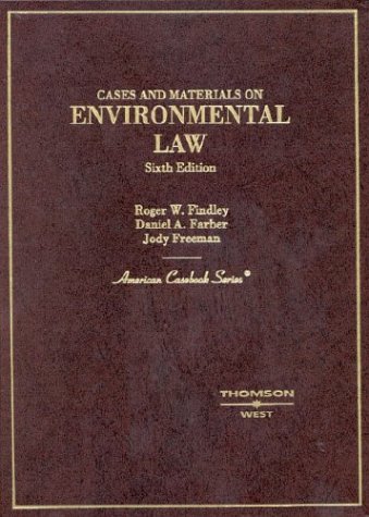 Beispielbild fr Cases and Materials on Environmental Law zum Verkauf von SecondSale