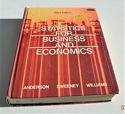 Beispielbild fr Statistics for business and economics zum Verkauf von Wonder Book