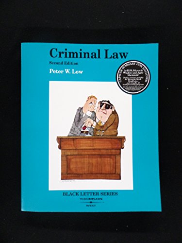 Black Letter on Criminal Law (Black Letter Series) (9780314259424) by Low, Peter